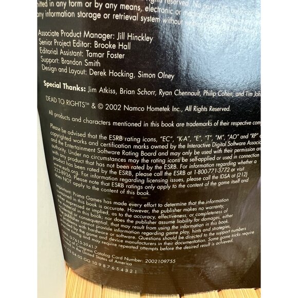 Dead to Rights Prima Official Strategy Video Game Guide Namco  Strategy Books - Picture 13 of 16